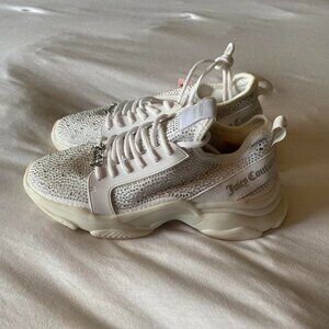Juicy Couture Bedazzled White Sneakers